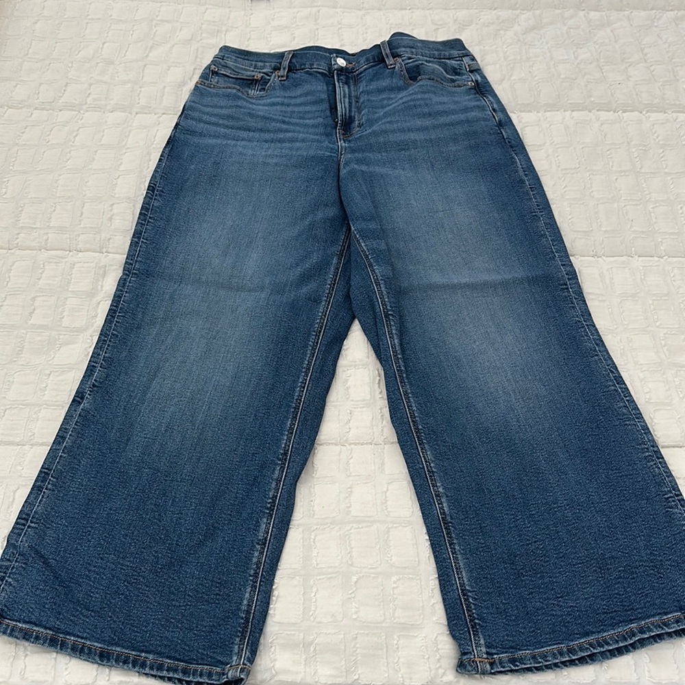 American Eagle Curvy Super High-Rise Baggy Straight Jeans - X-Short Length